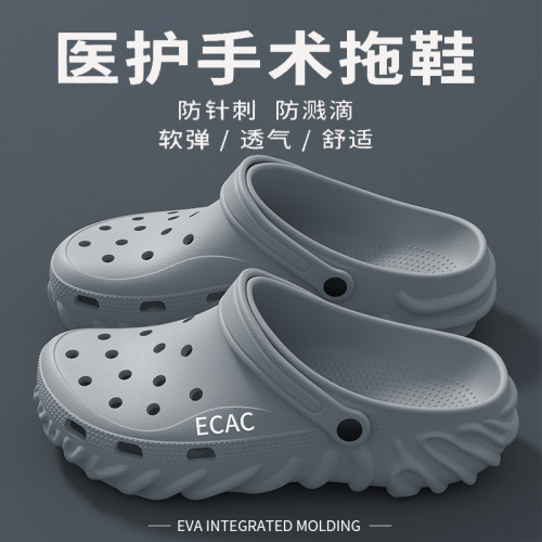 手術室拖鞋男士夏季防滑防臭2025新款醫用厚底eva洞洞鞋男款外穿 手術室拖鞋男士夏季防滑防臭2025新款醫用厚底eva洞洞鞋男款外穿