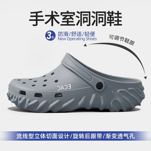 手術室拖鞋男士夏季防滑防臭2025新款醫用厚底eva洞洞鞋男款外穿 手術室拖鞋男士夏季防滑防臭2025新款醫用厚底eva洞洞鞋男款外穿