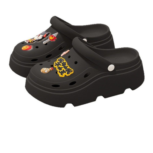 洞洞鞋女款2025新款夏季外穿沙灘防滑防臭增高厚底包頭拖鞋女夏季 洞洞鞋女款2025新款夏季外穿沙灘防滑防臭增高厚底包頭拖鞋女夏季