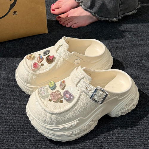 厚底增高洞洞鞋女夏季外穿2025新款海邊沙灘eva松糕兩穿涼拖鞋女 厚底增高洞洞鞋女夏季外穿2025新款海邊沙灘eva松糕兩穿涼拖鞋女