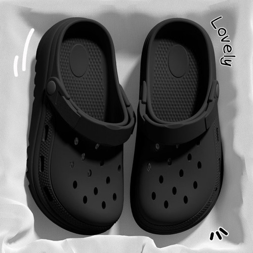 哪吒洞洞鞋女2025新款夏季外穿海邊沙灘防滑厚底包頭半涼拖鞋女士 哪吒洞洞鞋女2025新款夏季外穿海邊沙灘防滑厚底包頭半涼拖鞋女士