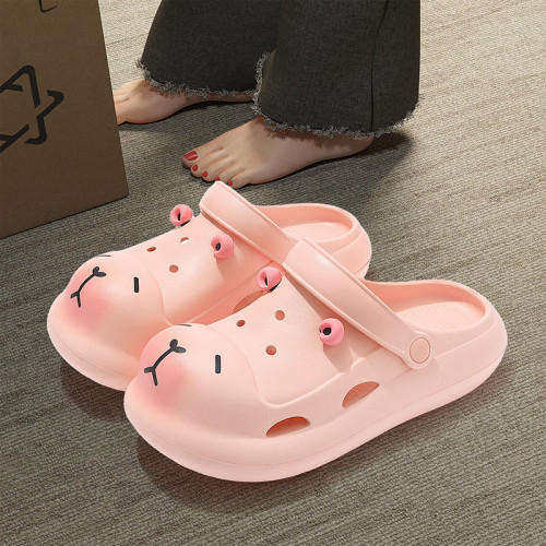 2025夏季新款卡皮巴拉洞洞鞋透氣防滑兒童款室內外兩穿厚底拖鞋女 2025夏季新款卡皮巴拉洞洞鞋透氣防滑兒童款室內外兩穿厚底拖鞋女