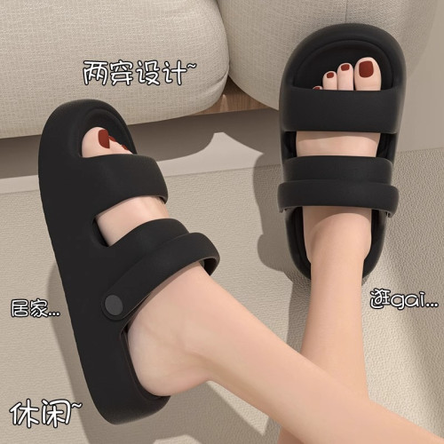 兩穿涼拖鞋男士夏季2024新款厚底防滑旅行海邊沙灘情侶涼鞋女外穿