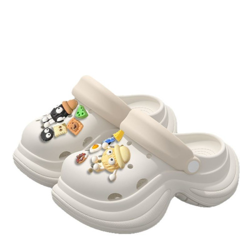 踩屎感洞洞鞋女2025新款夏季外穿包頭沙灘eva防滑厚底增高涼拖鞋 踩屎感洞洞鞋女2025新款夏季外穿包頭沙灘eva防滑厚底增高涼拖鞋