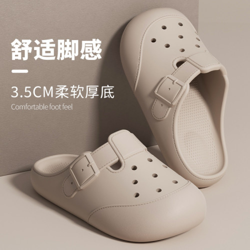 2025新款洞洞鞋女士夏季外穿厚底防臭eva沙灘包頭超火勃肯涼拖鞋 2025新款洞洞鞋女士夏季外穿厚底防臭eva沙灘包頭超火勃肯涼拖鞋