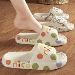 浴室防滑拖鞋女款夏季情侶家居室內軟底家用卡通eva涼拖鞋男