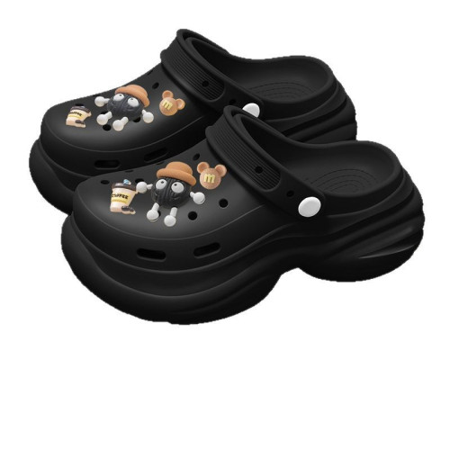 厚底洞洞鞋女款2025新款外穿海邊沙灘防滑eva包頭涼拖鞋女士夏季 厚底洞洞鞋女款2025新款外穿海邊沙灘防滑eva包頭涼拖鞋女士夏季