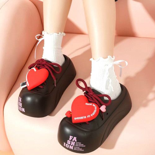 2025新款愛心涼拖鞋女士夏季外穿防滑厚底懶人鞋兩穿沙灘洞洞鞋子 2025新款愛心涼拖鞋女士夏季外穿防滑厚底懶人鞋兩穿沙灘洞洞鞋子