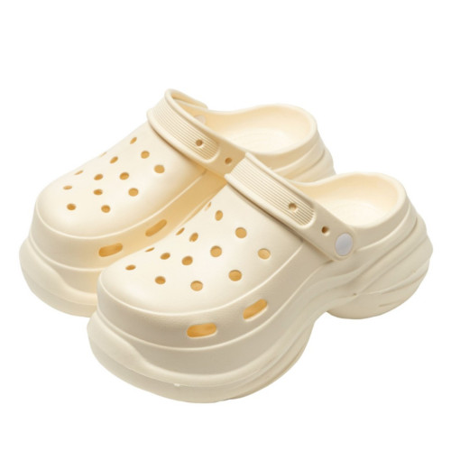 厚底洞洞鞋女2025新款夏季外穿增高逛街上班不累腳包頭涼拖鞋女士 厚底洞洞鞋女2025新款夏季外穿增高逛街上班不累腳包頭涼拖鞋女士