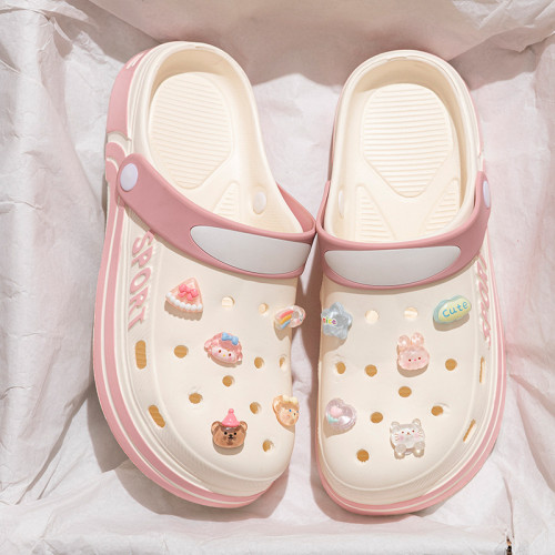 洞洞鞋女2025新款夏季外穿ins可愛學生包頭沙灘防滑運動涼拖鞋男 洞洞鞋女2025新款夏季外穿ins可愛學生包頭沙灘防滑運動涼拖鞋男