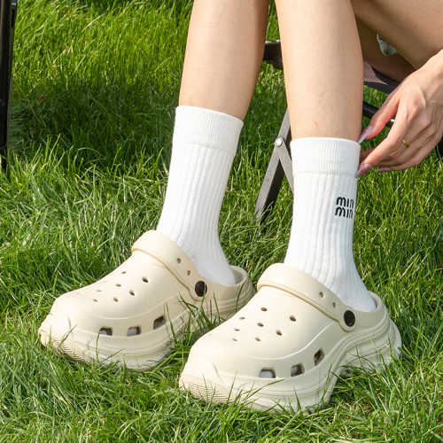 EVA防臭兩穿沙灘涼拖鞋女夏季戶外網紅超火小個子增高厚底洞洞鞋 EVA防臭兩穿沙灘涼拖鞋女夏季戶外網紅超火小個子增高厚底洞洞鞋