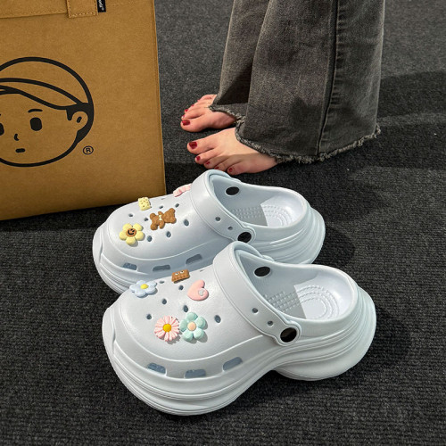 厚底洞洞鞋女夏季外穿2025新款小個子增高搭裙子包頭沙灘涼拖鞋女 厚底洞洞鞋女夏季外穿2025新款小個子增高搭裙子包頭沙灘涼拖鞋女