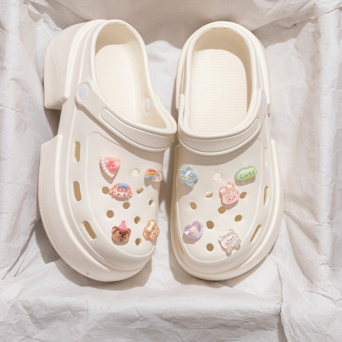 2025新款洞洞鞋女士夏季外穿超火防滑時尚沙灘厚底增高包頭涼拖鞋 2025新款洞洞鞋女士夏季外穿超火防滑時尚沙灘厚底增高包頭涼拖鞋