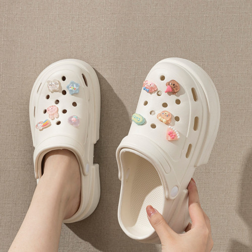 2025新款洞洞鞋女士夏季外穿超火防滑時尚沙灘厚底增高包頭涼拖鞋 2025新款洞洞鞋女士夏季外穿超火防滑時尚沙灘厚底增高包頭涼拖鞋