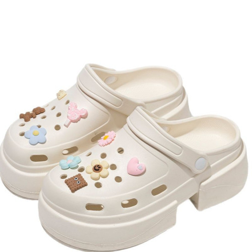 2025新款洞洞鞋女士夏季外穿超火防滑時尚沙灘厚底增高包頭涼拖鞋 2025新款洞洞鞋女士夏季外穿超火防滑時尚沙灘厚底增高包頭涼拖鞋