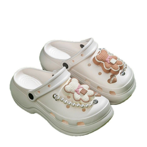 洞洞鞋女士2025新款夏季卡通可愛外穿厚底增高防滑沙灘鞋涼拖鞋女 洞洞鞋女士2025新款夏季卡通可愛外穿厚底增高防滑沙灘鞋涼拖鞋女