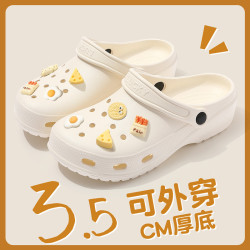 洞洞鞋女款沙灘防滑踩屎感卡通防滑夏季男外穿情侶手術室拖鞋男士