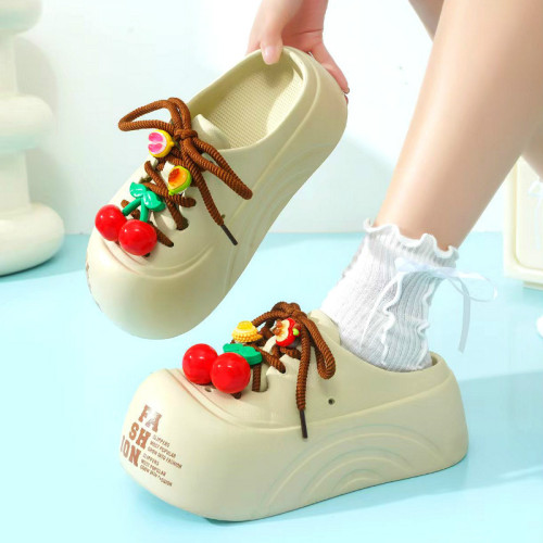 踩屎感厚底包頭半拖鞋女夏外穿懶人鞋2025新款小衆兩穿沙灘洞洞鞋 踩屎感厚底包頭半拖鞋女夏外穿懶人鞋2025新款小衆兩穿沙灘洞洞鞋