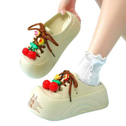 踩屎感厚底包頭半拖鞋女夏外穿懶人鞋2025新款小衆兩穿沙灘洞洞鞋 踩屎感厚底包頭半拖鞋女夏外穿懶人鞋2025新款小衆兩穿沙灘洞洞鞋