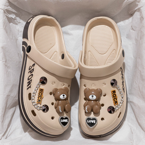 男士洞洞鞋夏季外穿耐磨2025新款沙灘防滑戶外開車兩穿包頭涼拖鞋 男士洞洞鞋夏季外穿耐磨2025新款沙灘防滑戶外開車兩穿包頭涼拖鞋