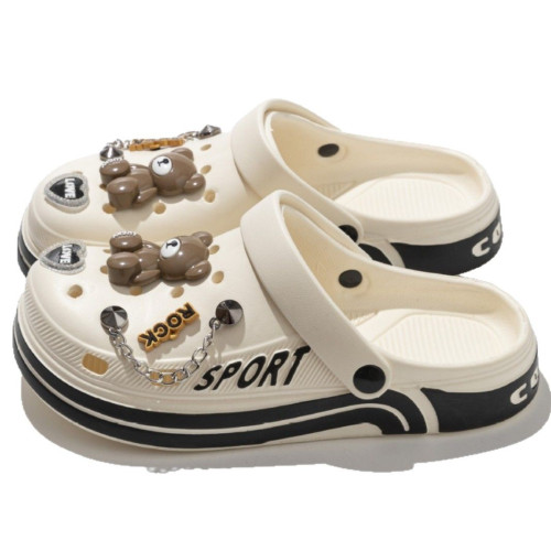 男士洞洞鞋夏季外穿耐磨2025新款沙灘防滑戶外開車兩穿包頭涼拖鞋 男士洞洞鞋夏季外穿耐磨2025新款沙灘防滑戶外開車兩穿包頭涼拖鞋