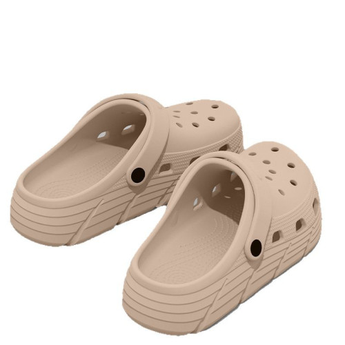 洞洞鞋女2025新款外穿厚底海邊沙灘防滑eva包頭半涼拖鞋女士夏季 洞洞鞋女2025新款外穿厚底海邊沙灘防滑eva包頭半涼拖鞋女士夏季