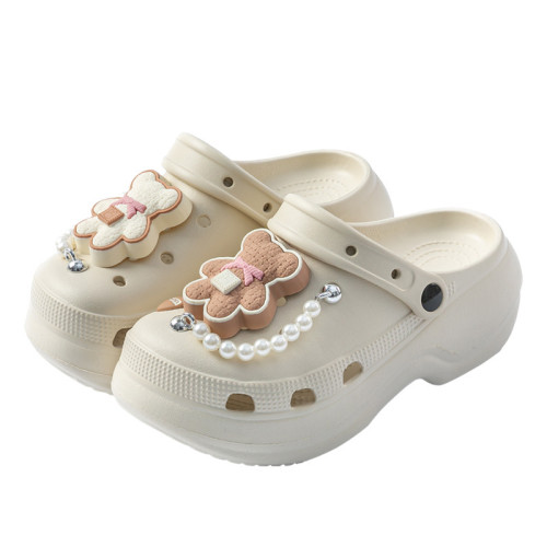 可愛洞洞鞋女款2025夏季防滑防臭踩屎感外穿厚底增高EVA涼拖鞋女 可愛洞洞鞋女款2025夏季防滑防臭踩屎感外穿厚底增高EVA涼拖鞋女