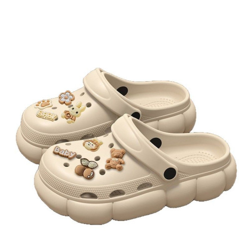 踩屎感厚底洞洞鞋女2025新款外穿夏季沙灘防滑防臭包頭涼拖鞋女士 踩屎感厚底洞洞鞋女2025新款外穿夏季沙灘防滑防臭包頭涼拖鞋女士