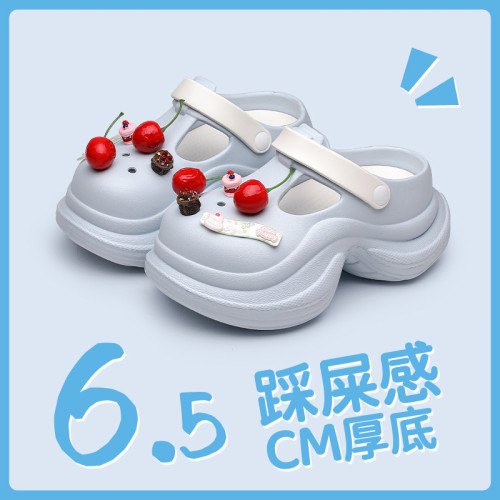小蠻腰洞洞鞋女增高厚底踩屎感拖鞋夏季外穿透氣防滑eva涼鞋 小蠻腰洞洞鞋女增高厚底踩屎感拖鞋夏季外穿透氣防滑eva涼鞋