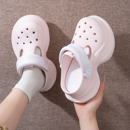 增高洞洞鞋女夏季外穿厚底踩屎感海邊沙灘絕美網紅超火兩穿涼拖鞋 增高洞洞鞋女夏季外穿厚底踩屎感海邊沙灘絕美網紅超火兩穿涼拖鞋