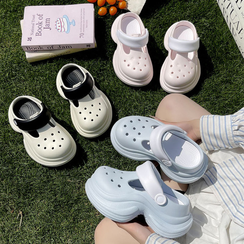 增高洞洞鞋女夏季外穿厚底踩屎感海邊沙灘絕美網紅超火兩穿涼拖鞋 增高洞洞鞋女夏季外穿厚底踩屎感海邊沙灘絕美網紅超火兩穿涼拖鞋