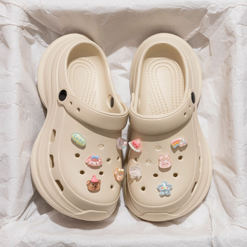 DIY洞洞鞋女款夏天外穿可愛ins小個子厚底增高防滑eva包頭涼拖鞋 DIY洞洞鞋女款夏天外穿可愛ins小個子厚底增高防滑eva包頭涼拖鞋