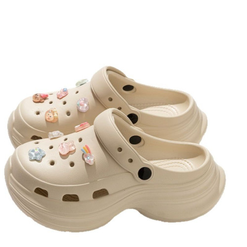 DIY洞洞鞋女款夏天外穿可愛ins小個子厚底增高防滑eva包頭涼拖鞋 DIY洞洞鞋女款夏天外穿可愛ins小個子厚底增高防滑eva包頭涼拖鞋