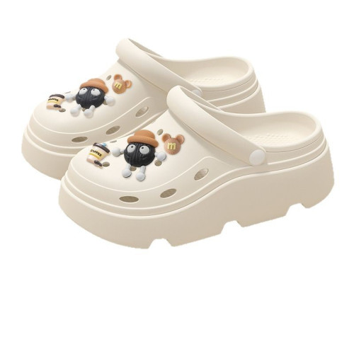 踩屎感洞洞鞋女款2025新款外穿厚底海邊沙灘防滑包頭涼拖女士夏季 踩屎感洞洞鞋女款2025新款外穿厚底海邊沙灘防滑包頭涼拖女士夏季