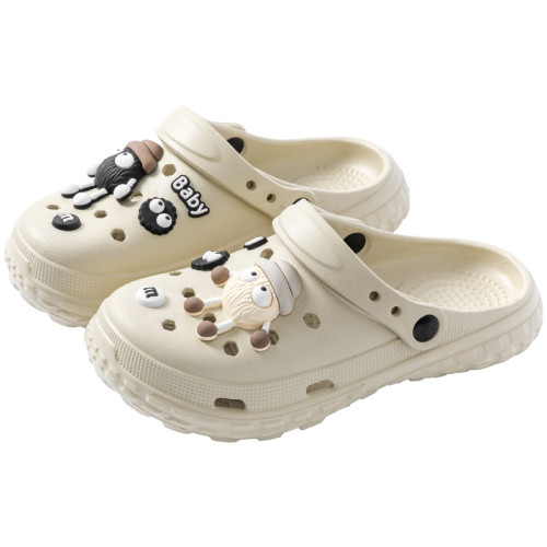 厚底洞洞鞋女款2025夏季防滑防臭踩屎感EVA厚底增高可愛涼鞋女士 厚底洞洞鞋女款2025夏季防滑防臭踩屎感EVA厚底增高可愛涼鞋女士