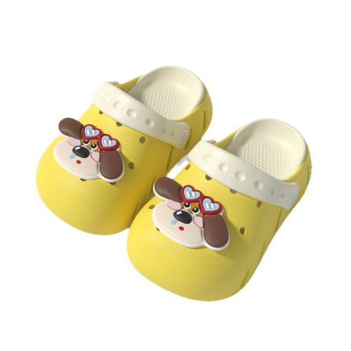 兒童洞洞鞋女童防滑夏季新款可愛寶寶包頭涼鞋女孩男童戶外沙灘鞋