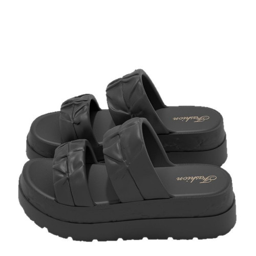 厚底涼拖鞋女夏季時尚網紅外穿小個子增高踩屎感沙灘防滑兩穿涼鞋