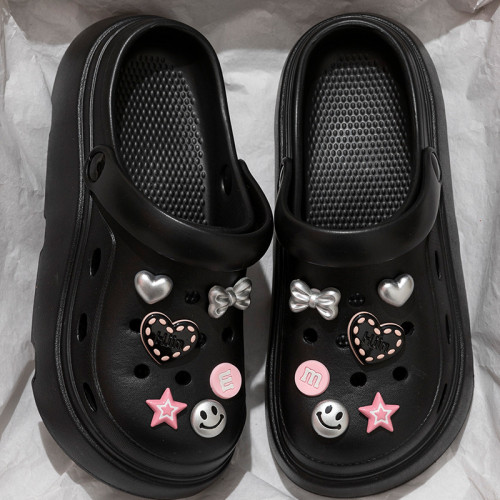 厚底洞洞鞋女式外穿增高2025夏季新款EVA防臭沙灘包頭涼拖鞋女士 厚底洞洞鞋女式外穿增高2025夏季新款EVA防臭沙灘包頭涼拖鞋女士