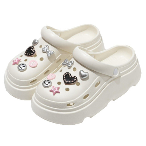 厚底洞洞鞋女式外穿增高2025夏季新款EVA防臭沙灘包頭涼拖鞋女士 厚底洞洞鞋女式外穿增高2025夏季新款EVA防臭沙灘包頭涼拖鞋女士