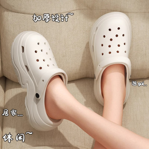 7.0cm洞洞鞋女士厚底增高夏季外穿2025新款eva防滑防臭沙灘涼拖鞋 7.0cm洞洞鞋女士厚底增高夏季外穿2025新款eva防滑防臭沙灘涼拖鞋