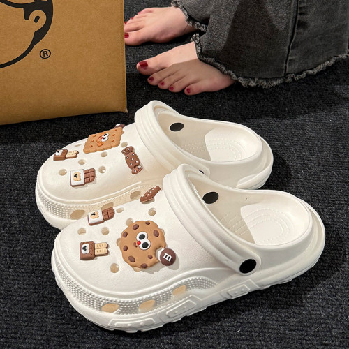 踩屎感洞洞鞋女2025新款夏天外穿開車軟底防臭辦公室包頭女涼拖鞋 踩屎感洞洞鞋女2025新款夏天外穿開車軟底防臭辦公室包頭女涼拖鞋