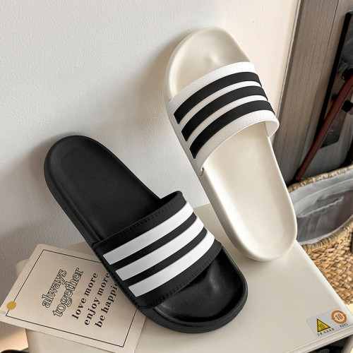 軟底eva拖鞋男夏季條紋家居室內浴室防滑情侶家用涼拖鞋女夏