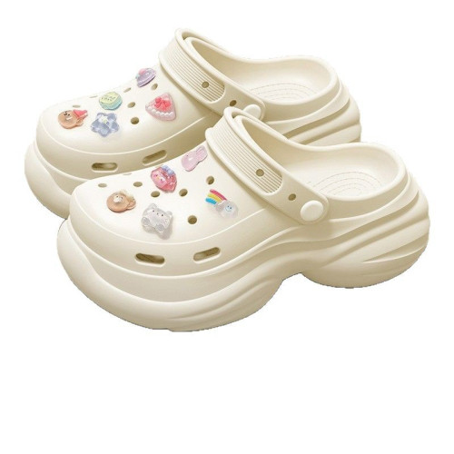 厚底增高洞洞鞋女款2025新款夏季外穿沙灘防滑防臭包頭涼拖鞋女士 厚底增高洞洞鞋女款2025新款夏季外穿沙灘防滑防臭包頭涼拖鞋女士