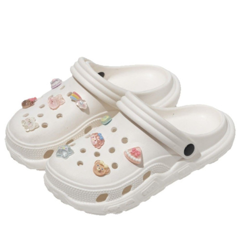 洞洞鞋女款夏季外穿厚底防滑沙灘海邊可愛DIY包頭不臭腳涼拖鞋女 洞洞鞋女款夏季外穿厚底防滑沙灘海邊可愛DIY包頭不臭腳涼拖鞋女