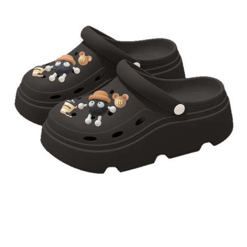 厚底洞洞鞋女款2025新款外穿海邊沙灘超火包頭防滑涼拖鞋女士夏季 厚底洞洞鞋女款2025新款外穿海邊沙灘超火包頭防滑涼拖鞋女士夏季