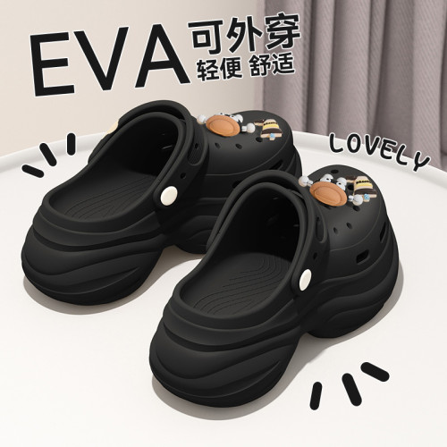 厚底洞洞鞋女款2025新款外穿海邊沙灘防滑eva包頭涼拖鞋女士夏季 厚底洞洞鞋女款2025新款外穿海邊沙灘防滑eva包頭涼拖鞋女士夏季