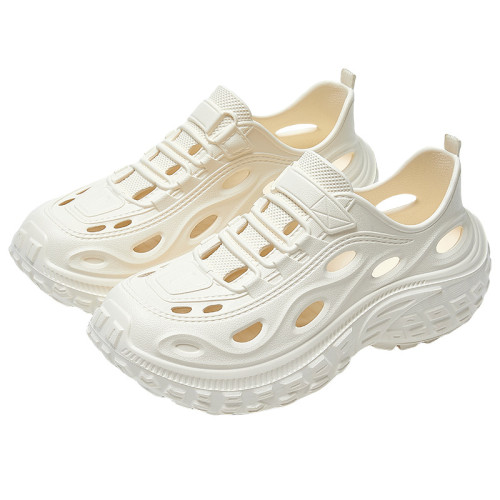 釣魚洞洞鞋男款夏季外穿防臭防滑全包開車戶外沙灘溯谿涉水涼鞋男