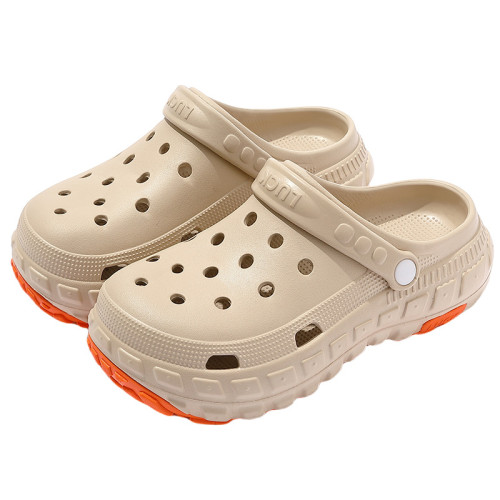 洞洞鞋男士外穿夏季輪胎底外穿家用防滑厚底沙灘包頭涼鞋情侶 洞洞鞋男士外穿夏季輪胎底外穿家用防滑厚底沙灘包頭涼鞋情侶