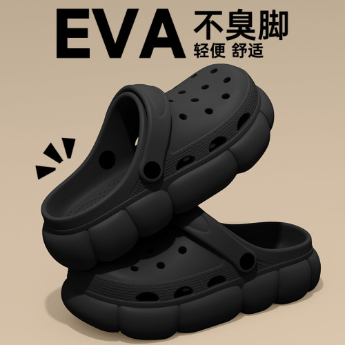 厚底洞洞鞋女夏季外穿2025新款室內防滑戶外沙灘包頭半涼拖鞋女士 厚底洞洞鞋女夏季外穿2025新款室內防滑戶外沙灘包頭半涼拖鞋女士