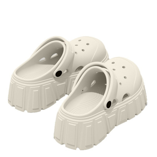 厚底洞洞鞋女款2025新款夏季外穿逛街沙灘防滑超火包頭涼拖鞋女士 厚底洞洞鞋女款2025新款夏季外穿逛街沙灘防滑超火包頭涼拖鞋女士